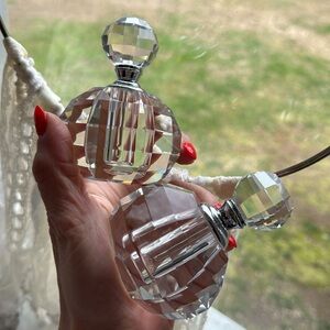 Crystal Perfume Bottles SET OF 2